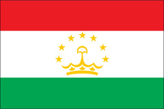 TAJIKISTAN NYLON PRINT FLAG - 3x5