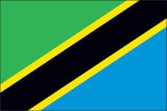 TANZANIA NYLON PRINT FLAG - 3x5