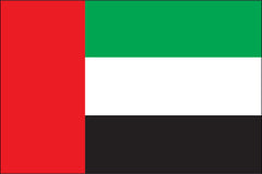 UNITED ARAB EMIRATES NYLON PRINT FLAG - 3x5