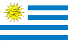 URUGUAY NYLON PRINT FLAG - 3x5