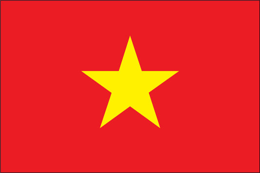 VIETNAM NYLON PRINT FLAG - 3x5