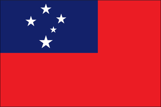 WESTERN SAMOA NYLON PRINT FLAG - 3x5