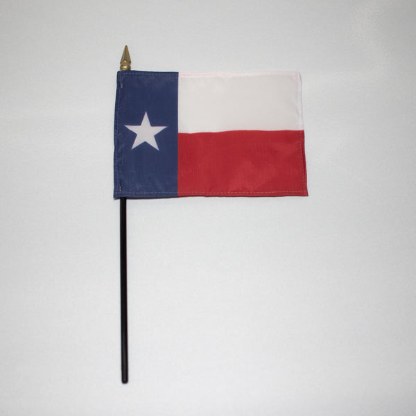 Miniature Rayon Texas Flag on Staff