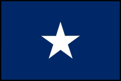 TEXAS SECOND REPUBLIC NYLON SEWN FLAG - 3X5