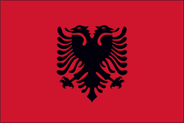 Albania Miniature Flag 4" x 6"