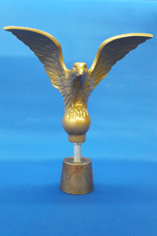 12" wingspan Gold color Aluminium Flying Eagle with 1/2" threaded rod