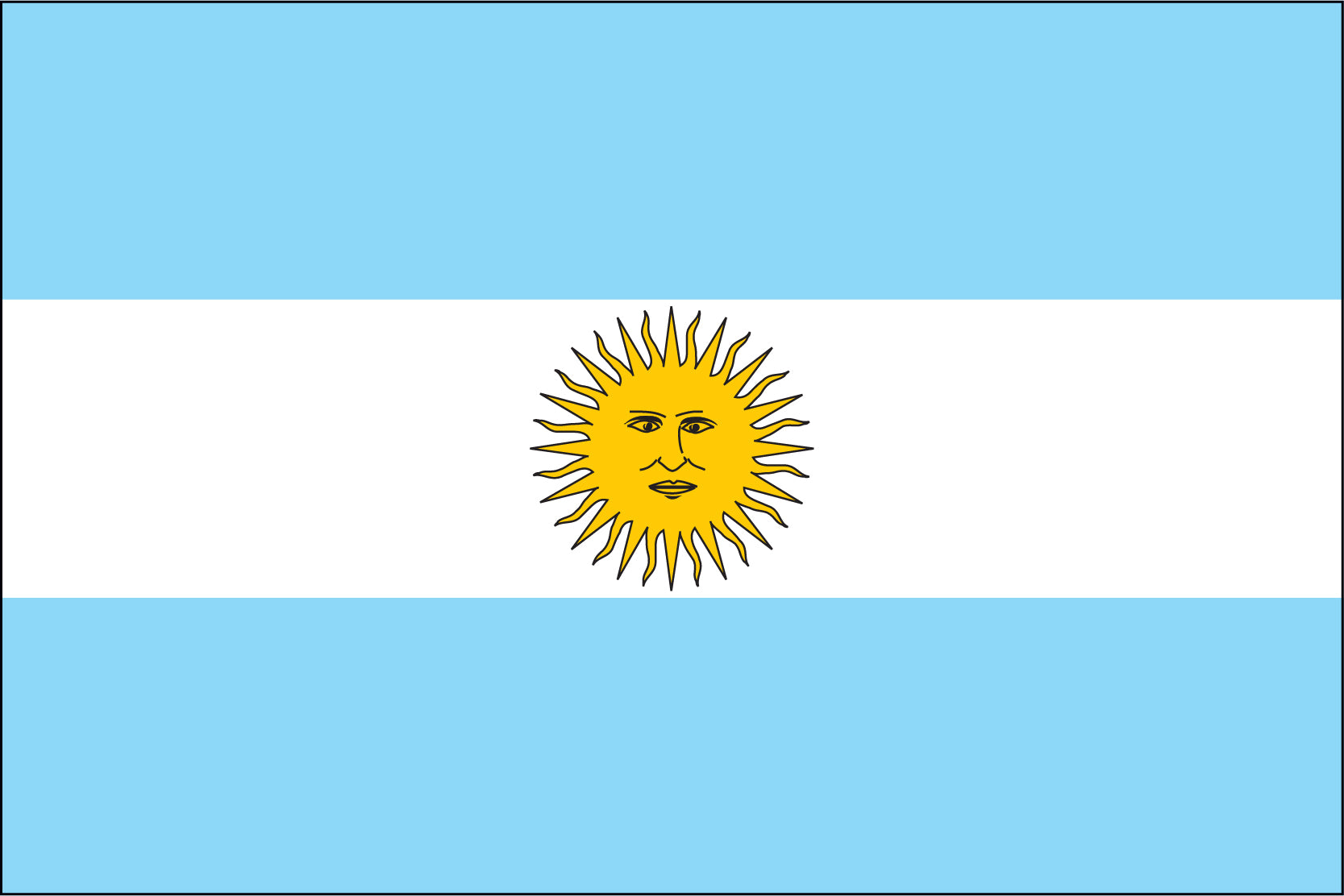 Argentina Miniature Flag 4