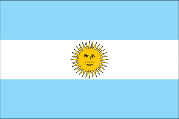 Argentina Miniature Flag 4" x 6"