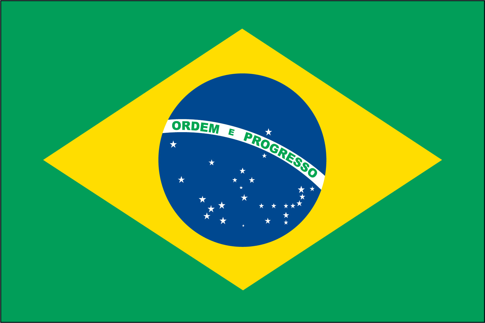 Brazil Miniature Flag 4