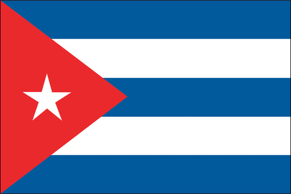 Cuba Miniature Flag 4" x 6"
