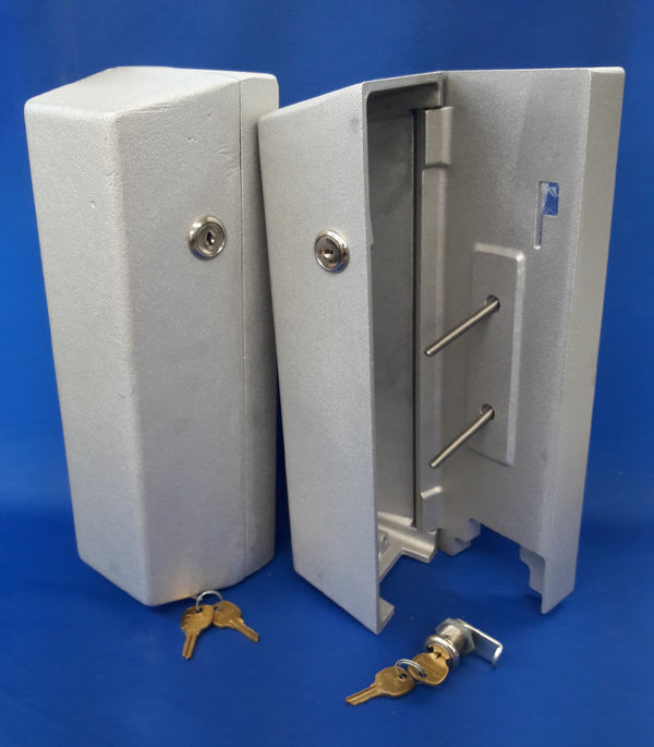Cleat Boxes for 3"-3.5" diameter flagpoles - Cylinder Lock Type