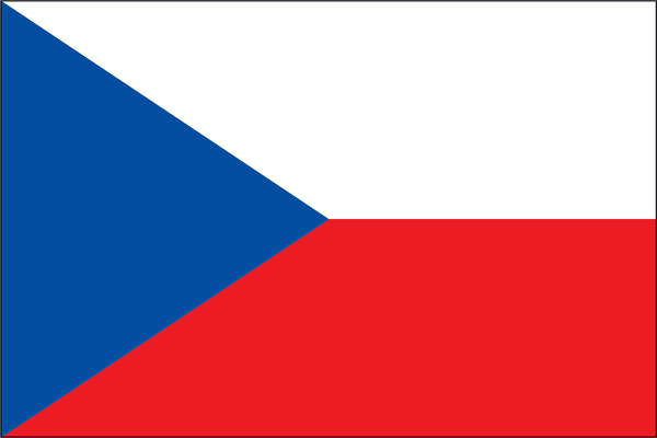 Czech Republic Miniature Flag 4" x 6"