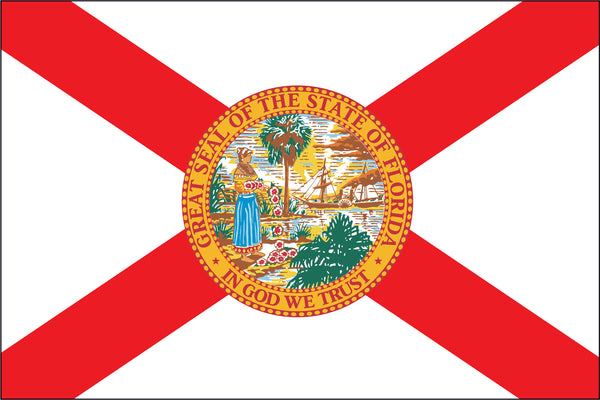 Florida Miniature 4" x 6" Flag