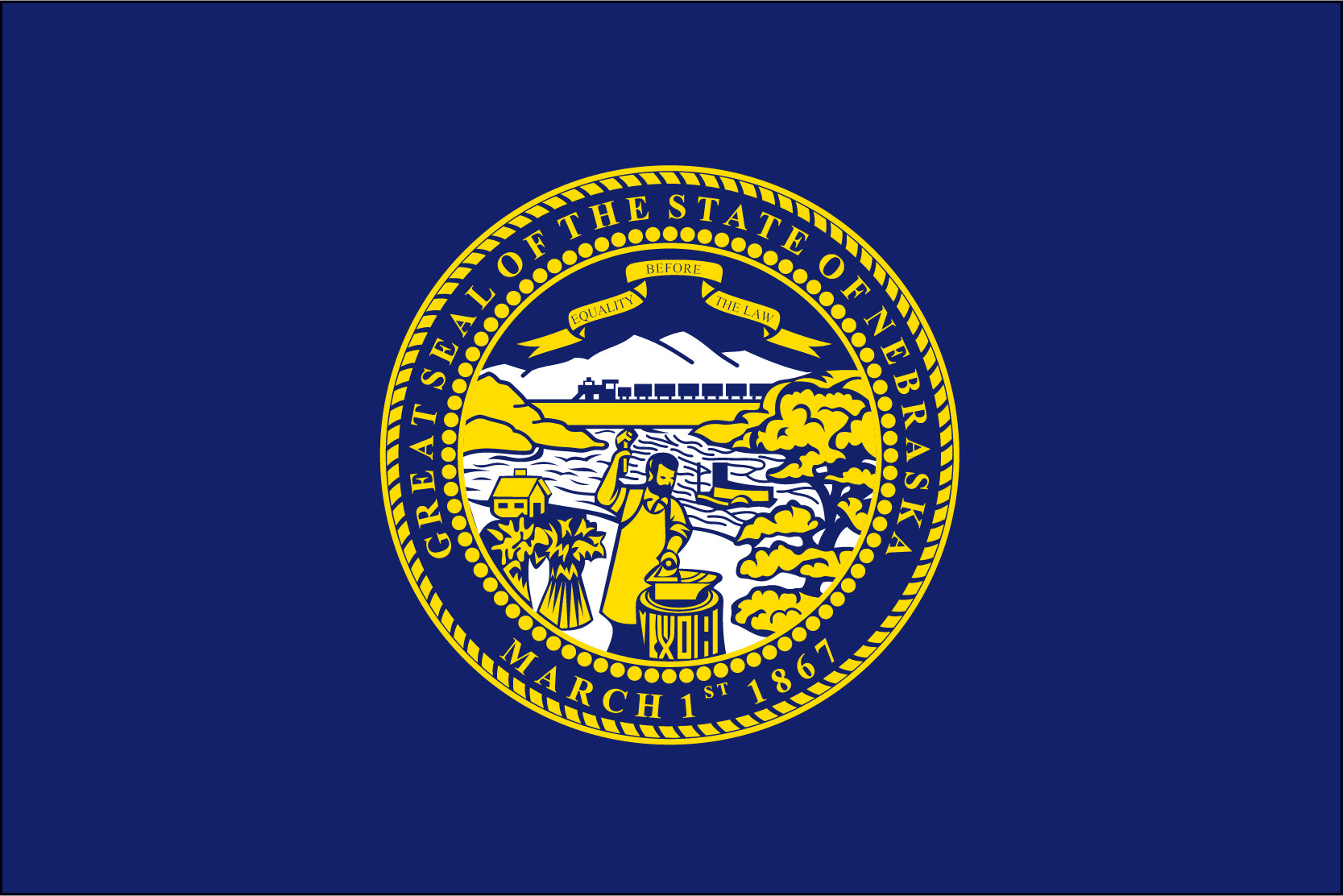 nebraska state flag, flag of nebraska