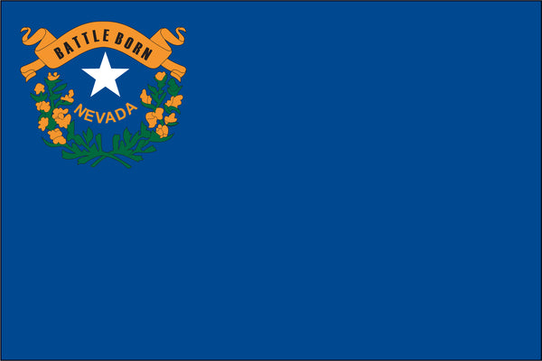 Nevada Miniature 4" x 6" Flag