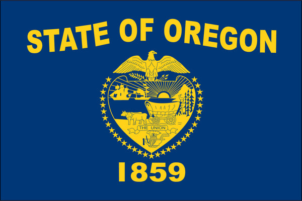 Oregon Miniature 4" x 6" Flag