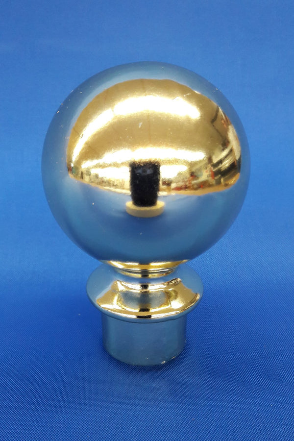 2.5" Gold color Z Ball to fit 1-3/8" dia. Pole