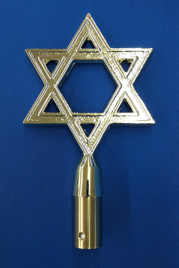 Star of David Gold Plated Metal 6.75"