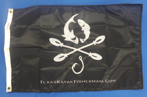 Texas Kayak Fisherman Flag 12" x 18"