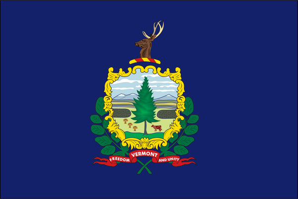 Vermont Miniature 4" x 6" Flag