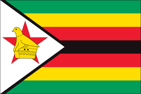 Zimbabwe Miniature Flag 4" x 6"