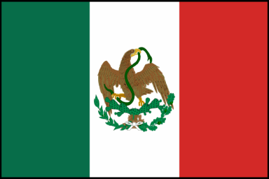 Mexican flag, historic flag of mexico 3x5