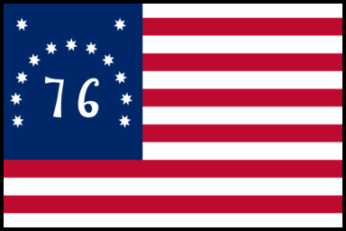 Miniature Rayon U.S. Historical Flags