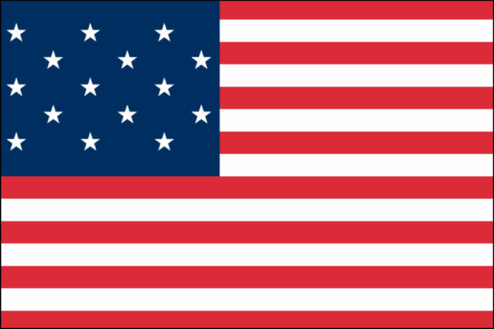 15-STAR SPANGLED BANNER NYLON SEWN FLAG - 3X5