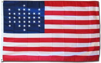 UNION CIVIL WAR NYLON PRINT FLAG - 3X5