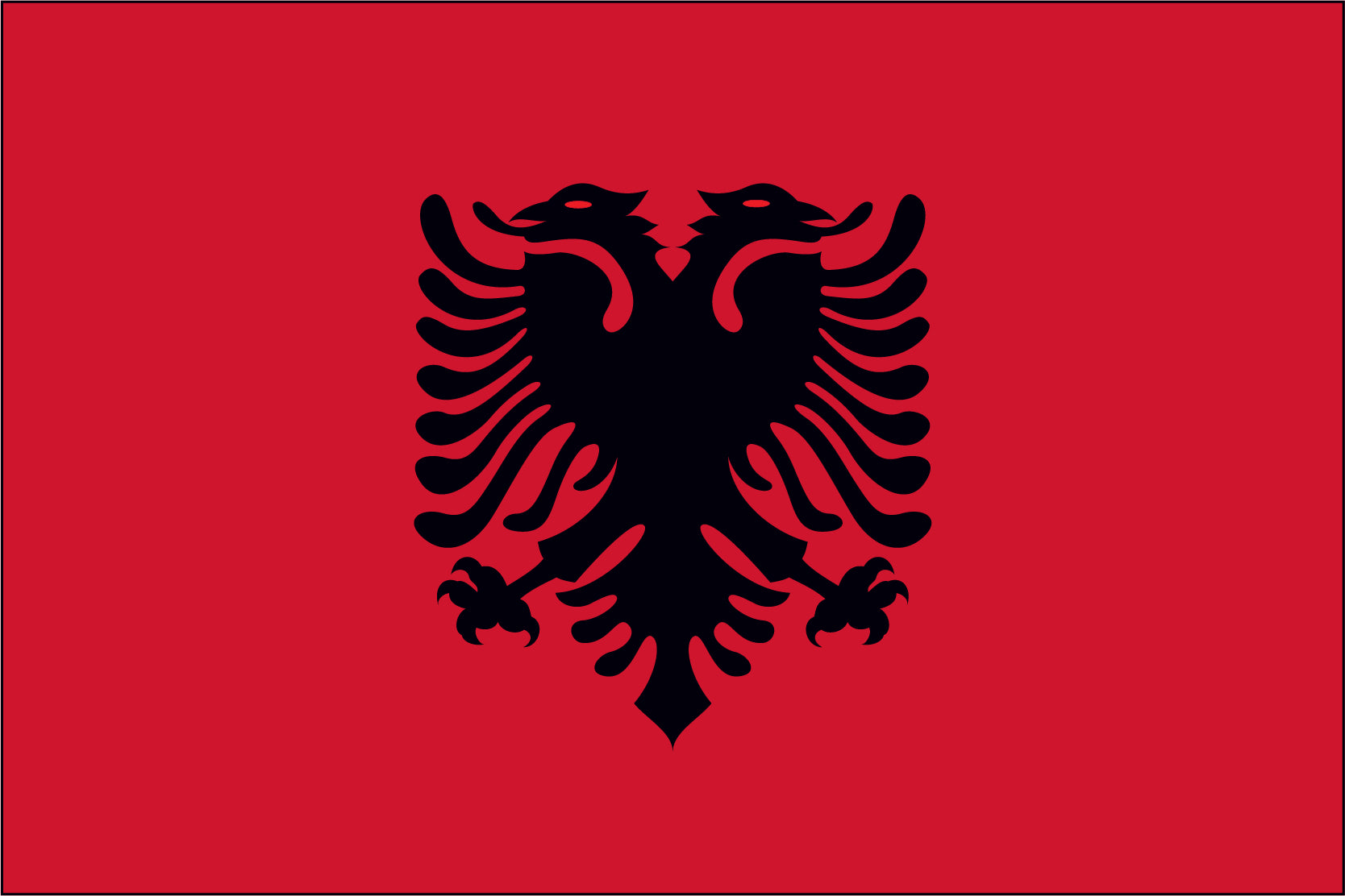 ALBANIA NYLON PRINT FLAG - 3x5