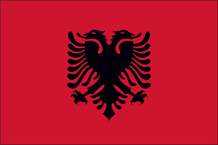 ALBANIA NYLON PRINT FLAG - 3x5