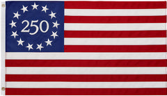 AMERICAN 250 BETSY ROSS NYLON SEWN FLAG 3X5