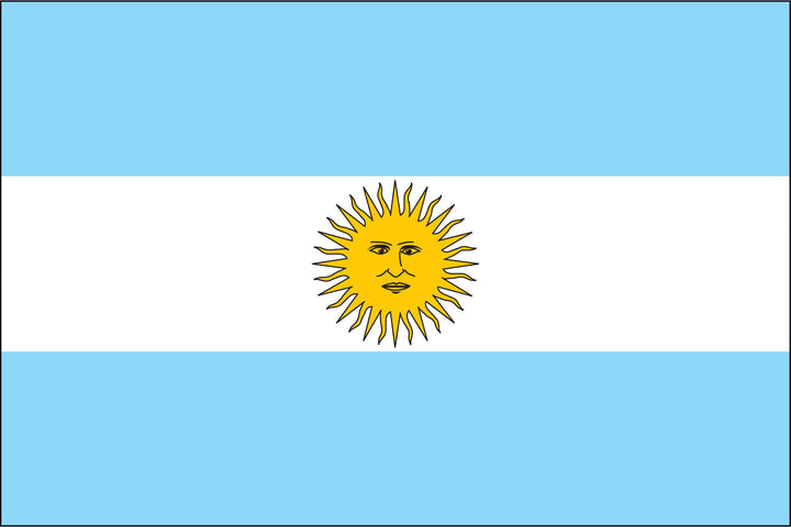 ARGENTINA NYLON PRINT FLAG - 3x5