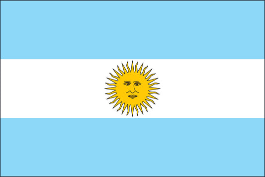 ARGENTINA NYLON PRINT FLAG - 3x5