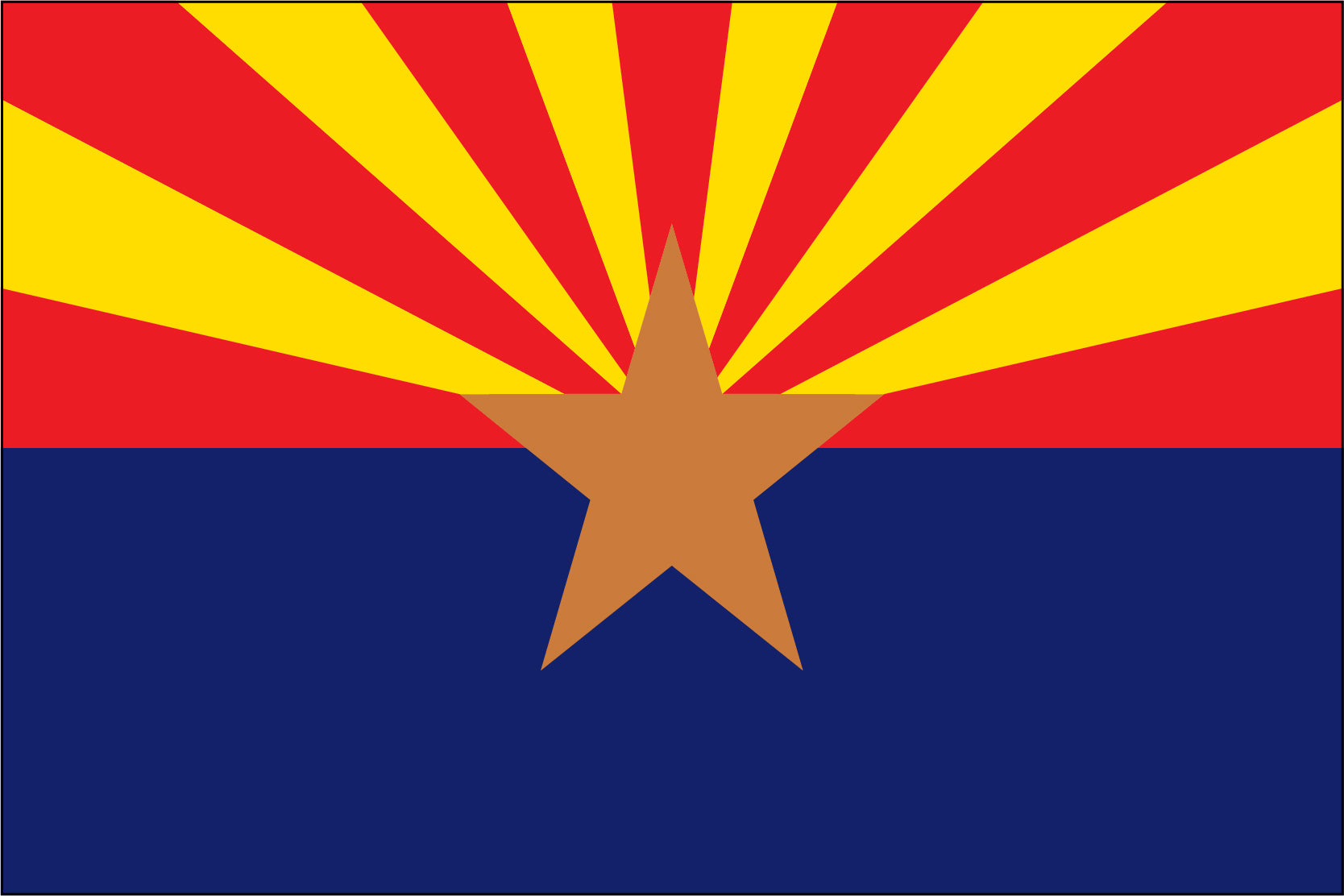 ARIZONA NYLON PRINT FLAG - 3X5