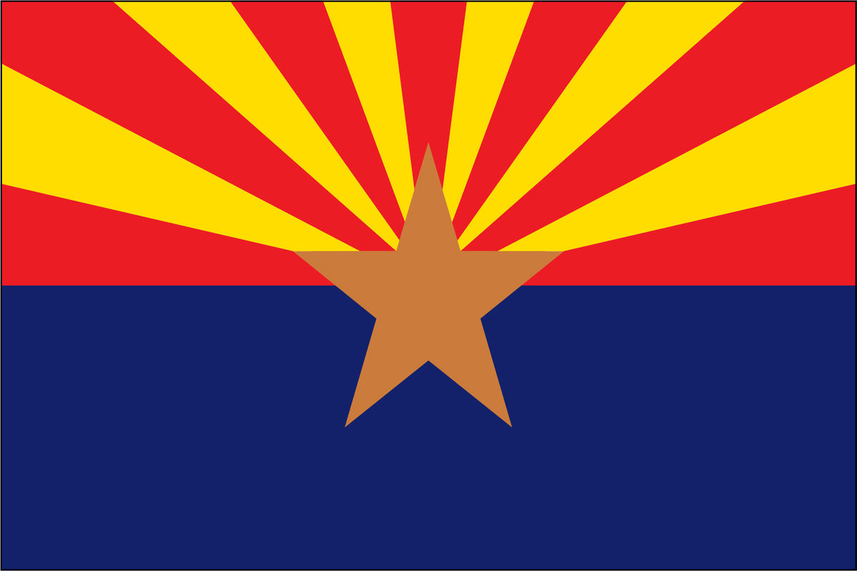 ARIZONA NYLON PRINT FLAG - 3X5