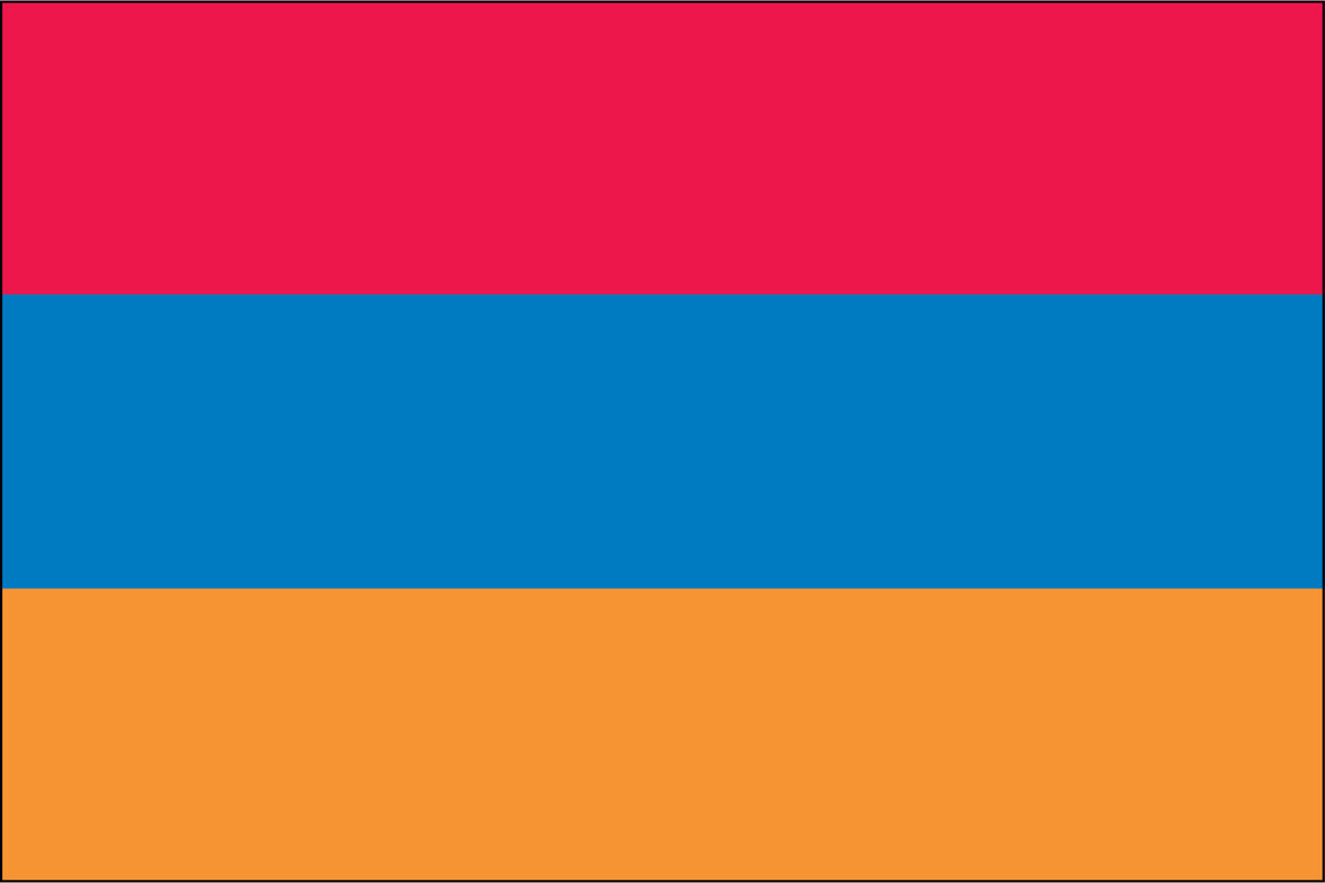 ARMENIA NYLON PRINT FLAG - 3x5