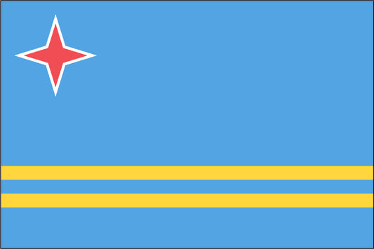 ARUBA NYLON PRINT FLAG - 3x5