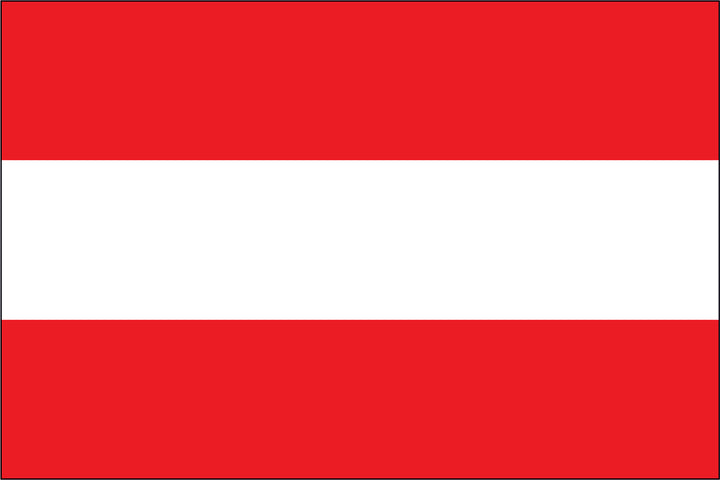 AUSTRIA NYLON PRINT FLAG - 3x5