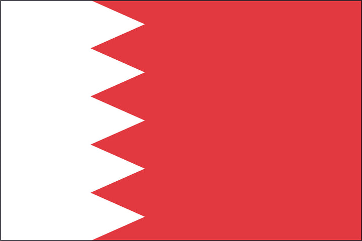 BAHRAIN NYLON PRINT FLAG - 3x5