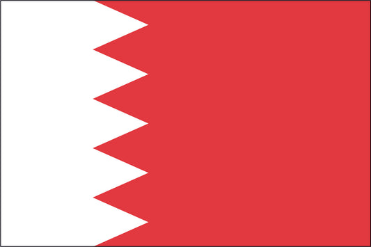 BAHRAIN NYLON PRINT FLAG - 3x5