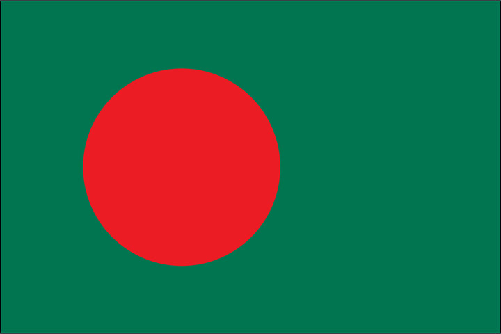 BANGLADESH NYLON PRINT FLAG - 3x5