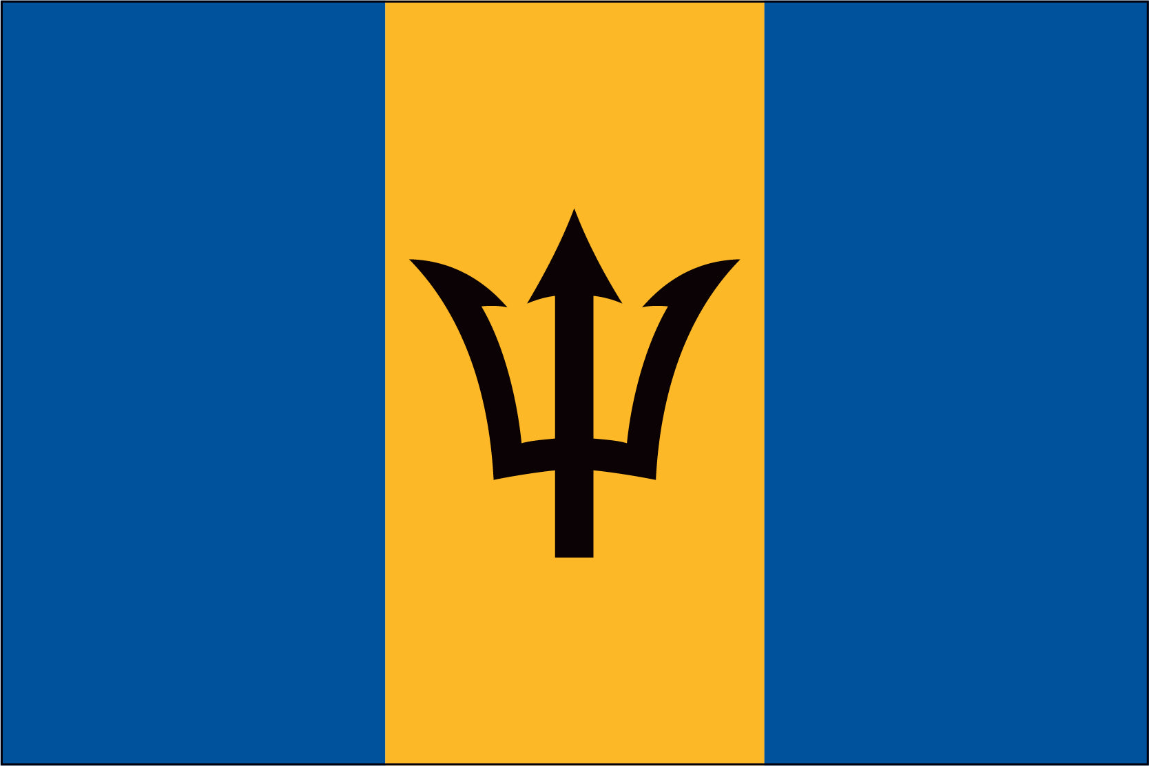 BARBADOS NYLON PRINT FLAG - 3x5