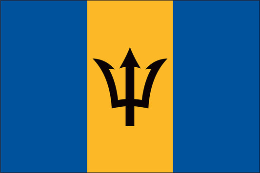 BARBADOS NYLON PRINT FLAG - 3x5