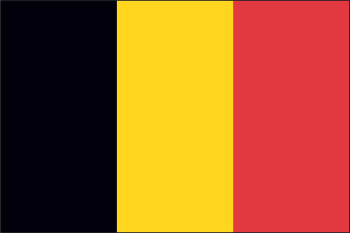 BELGIUM NYLON PRINT FLAG - 3x5