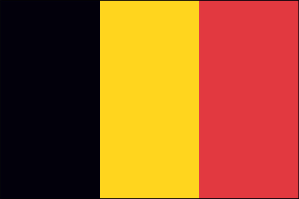 BELGIUM NYLON PRINT FLAG - 3x5