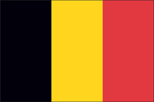 BELGIUM NYLON PRINT FLAG - 3x5