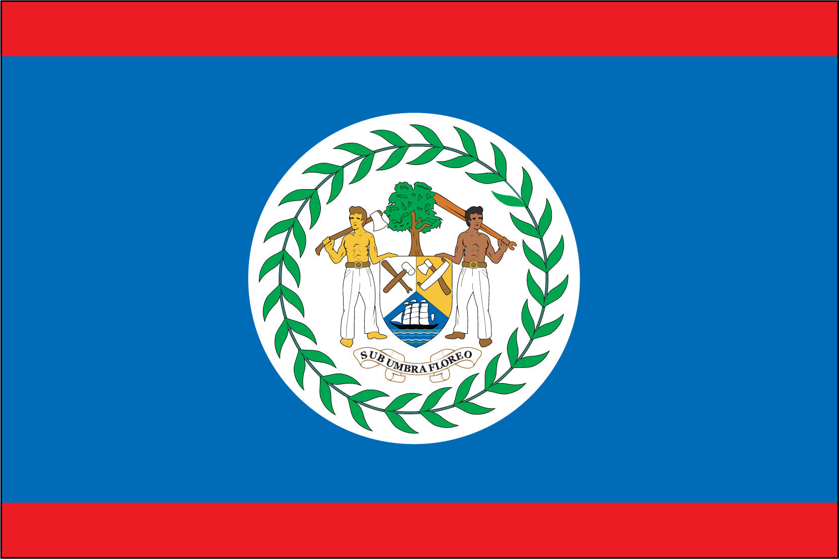 BELIZE NYLON PRINT FLAG - 3x5