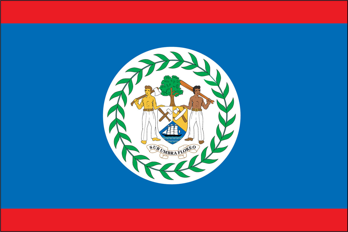 BELIZE NYLON PRINT FLAG - 3x5