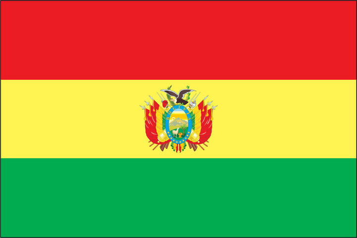 BOLIVIA NYLON PRINT FLAG - 3x5